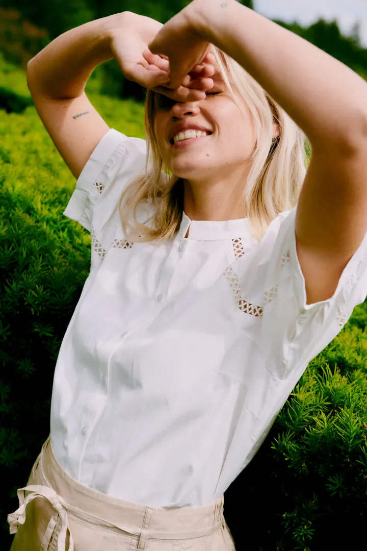 Frankie Short Sleeve Shirt | Marshmallow