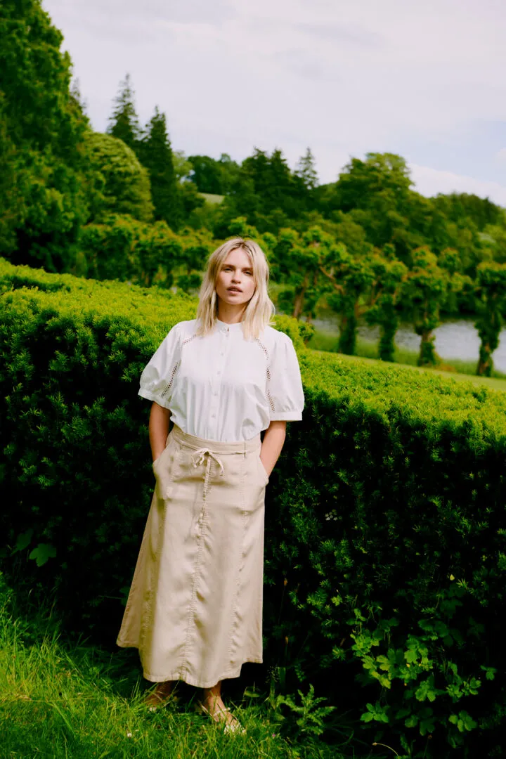 Frankie Short Sleeve Shirt | Marshmallow