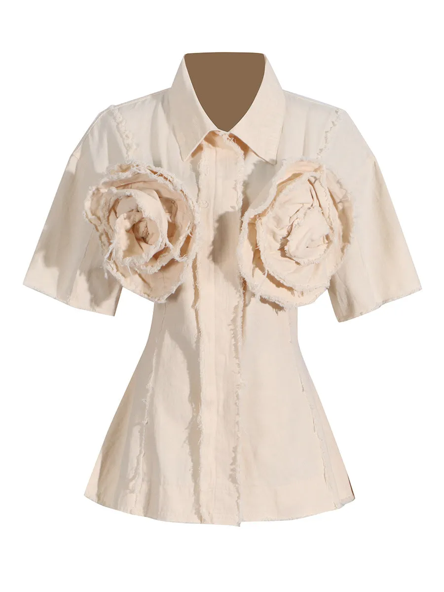 Frayed-Panels Shirt