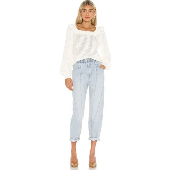 Free People Powell boyfriend pull on jeans size M