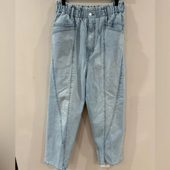 Free People Powell boyfriend pull on jeans size M