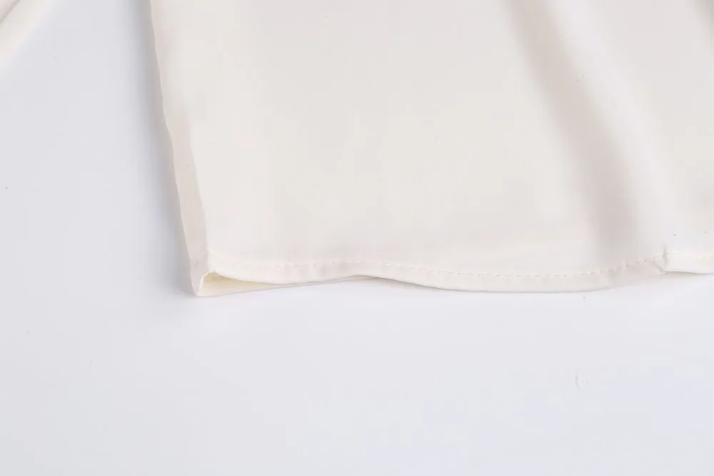 French Style Gentle Lace Trim Blouse for Women