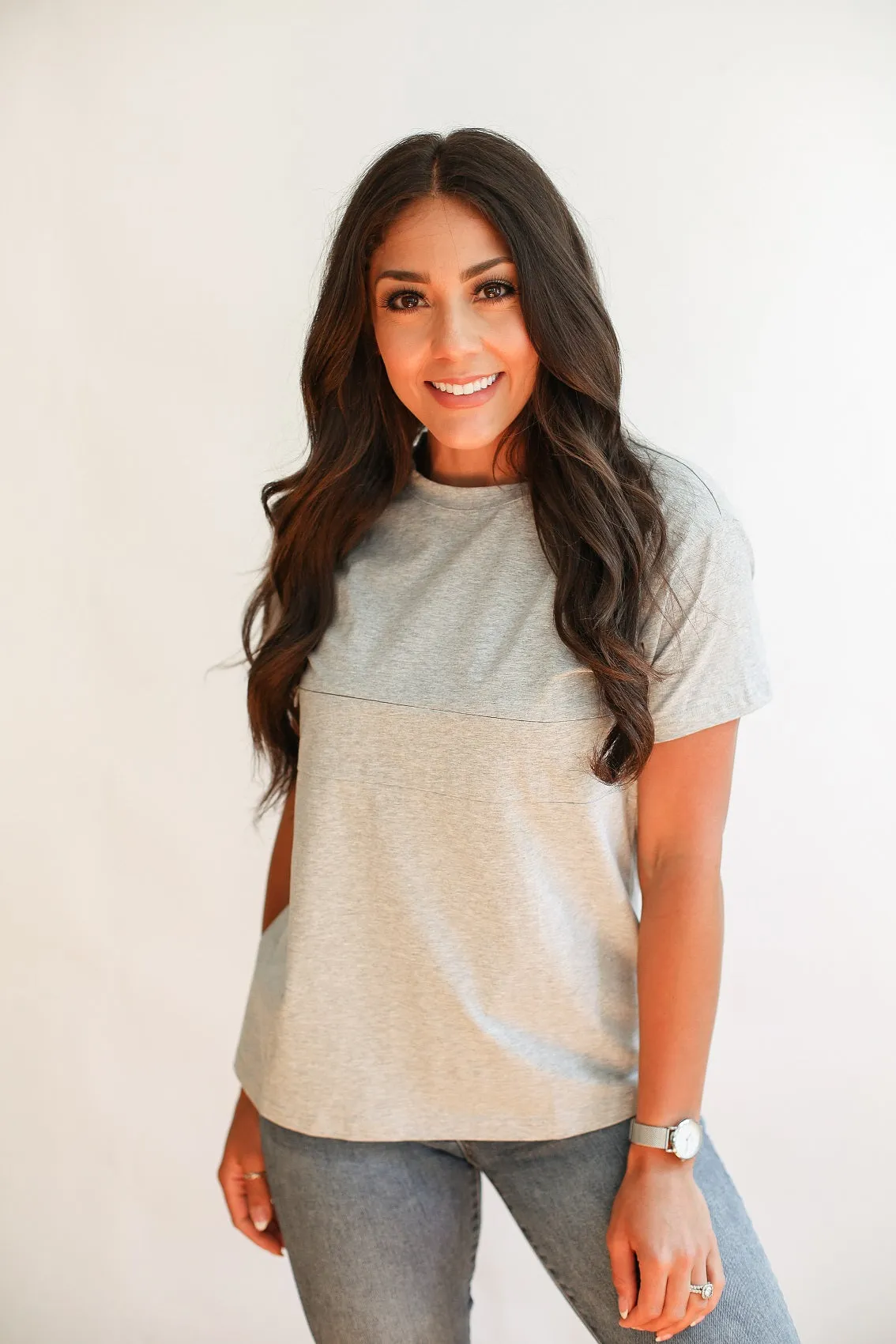 Full Zip Breastfeeding Tee