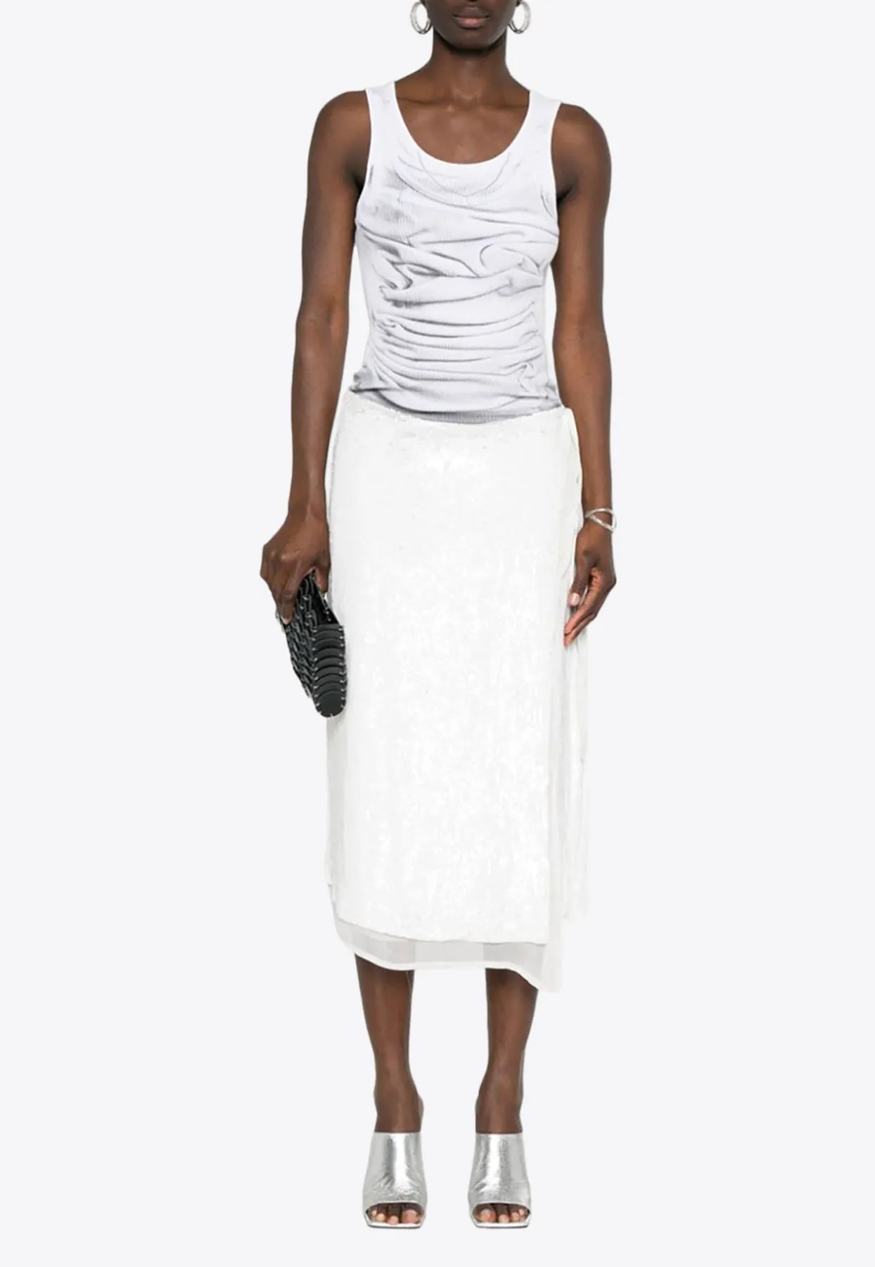 Gabriel Sequined Wrap Skirt