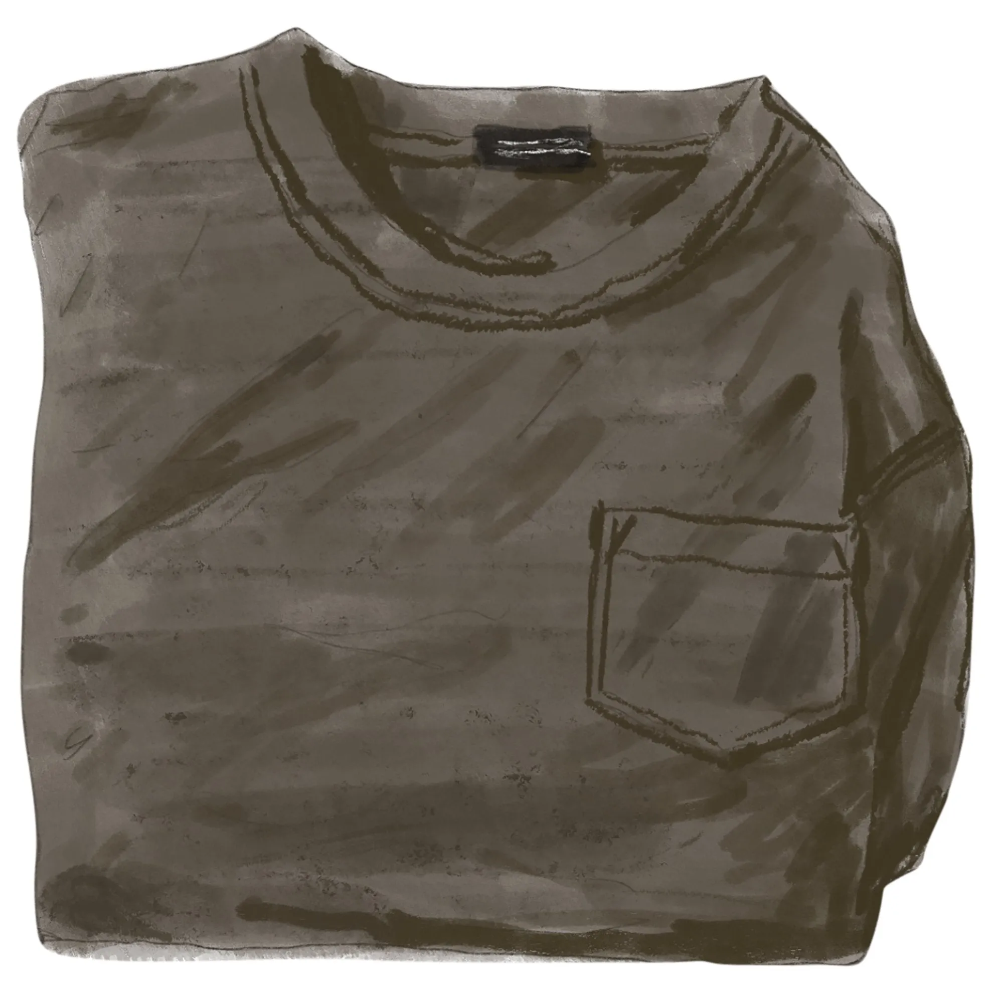 Garment-Dyed Vintage Long Sleeve T-Shirt