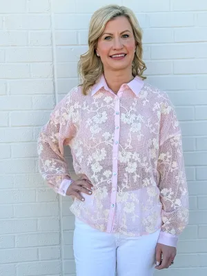 Gauze Floral Top