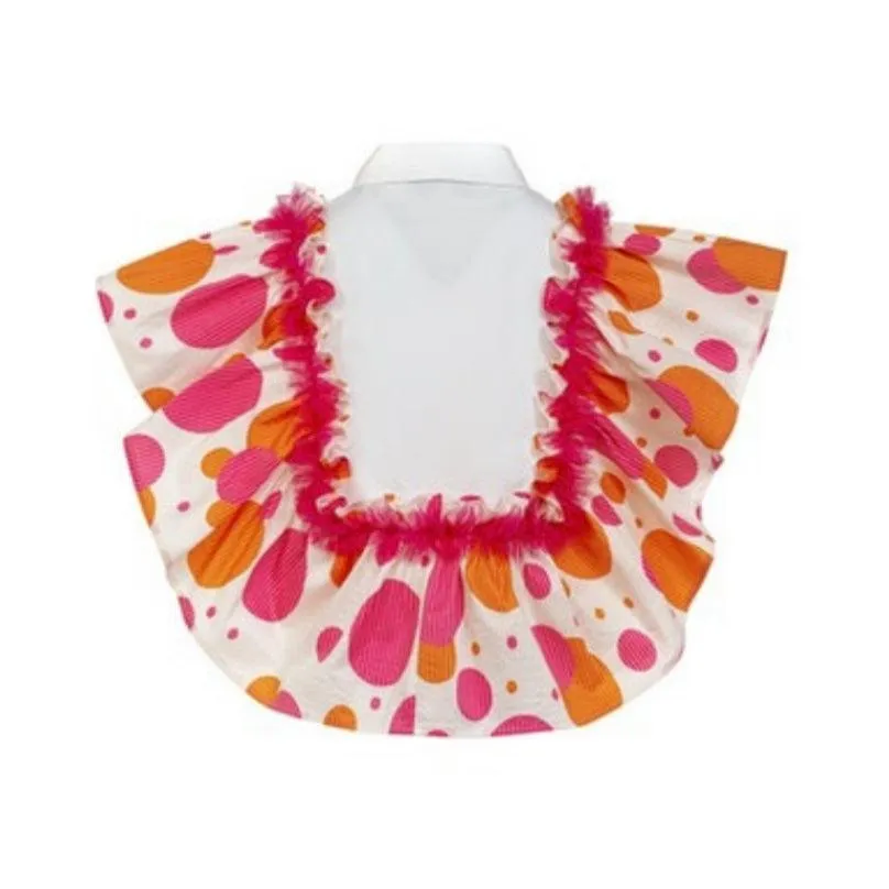 Girls Spot Ruffle Top