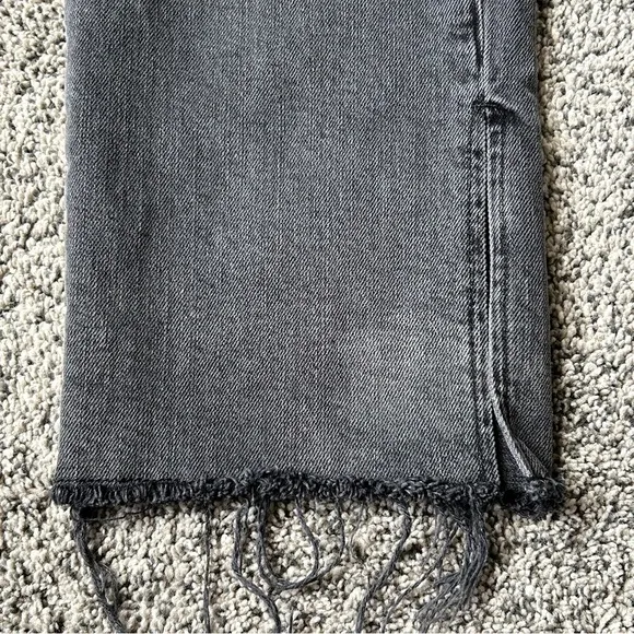Good American Good Boy High Rise Boyfriend Jeans in Black, size 27
