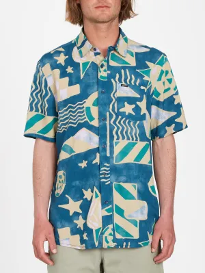 Hand Geo Shirt - AGED INDIGO
