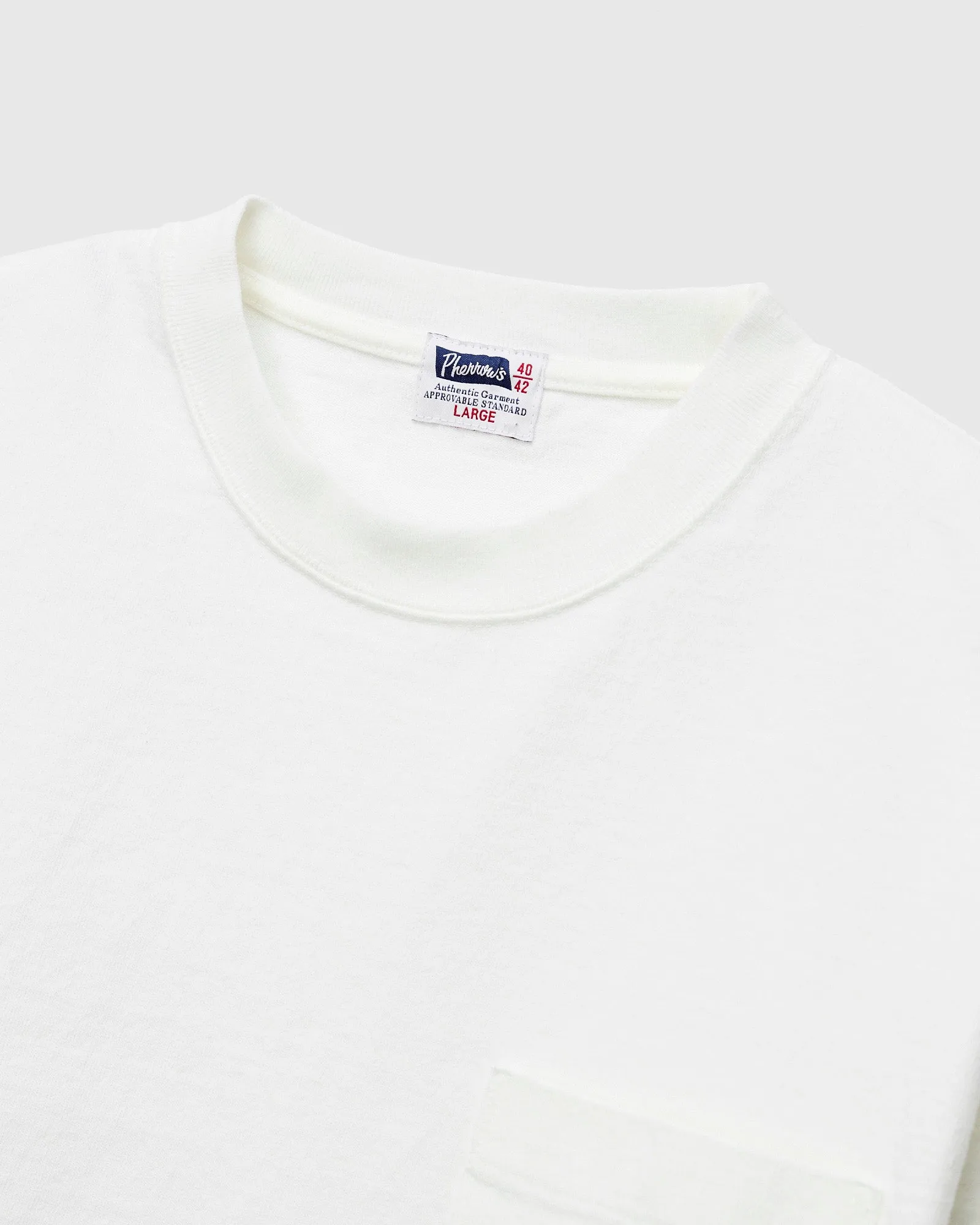Heavyweight Pigment Dye Pocket T-Shirt in White