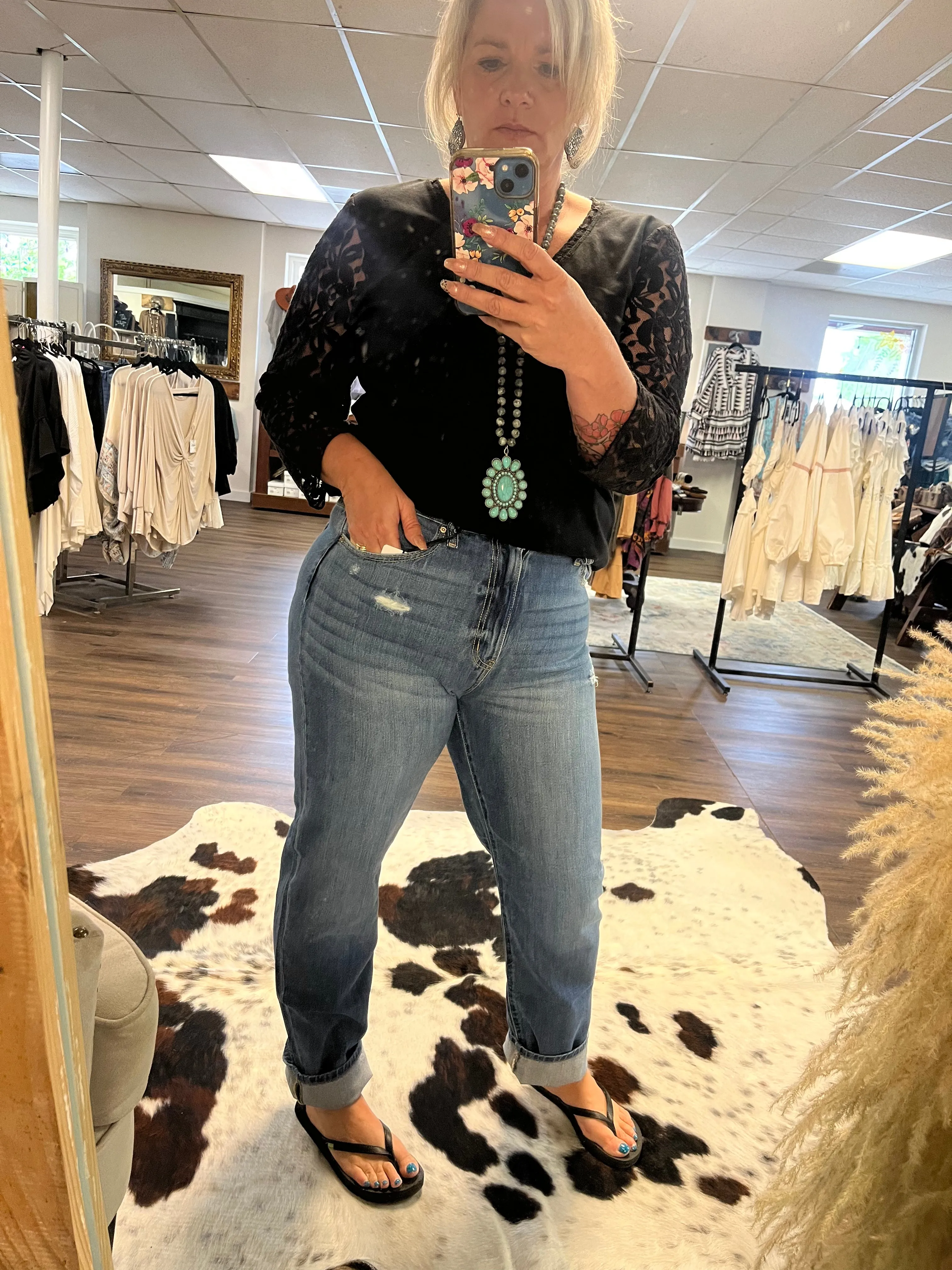 High Rise Mom Jeans