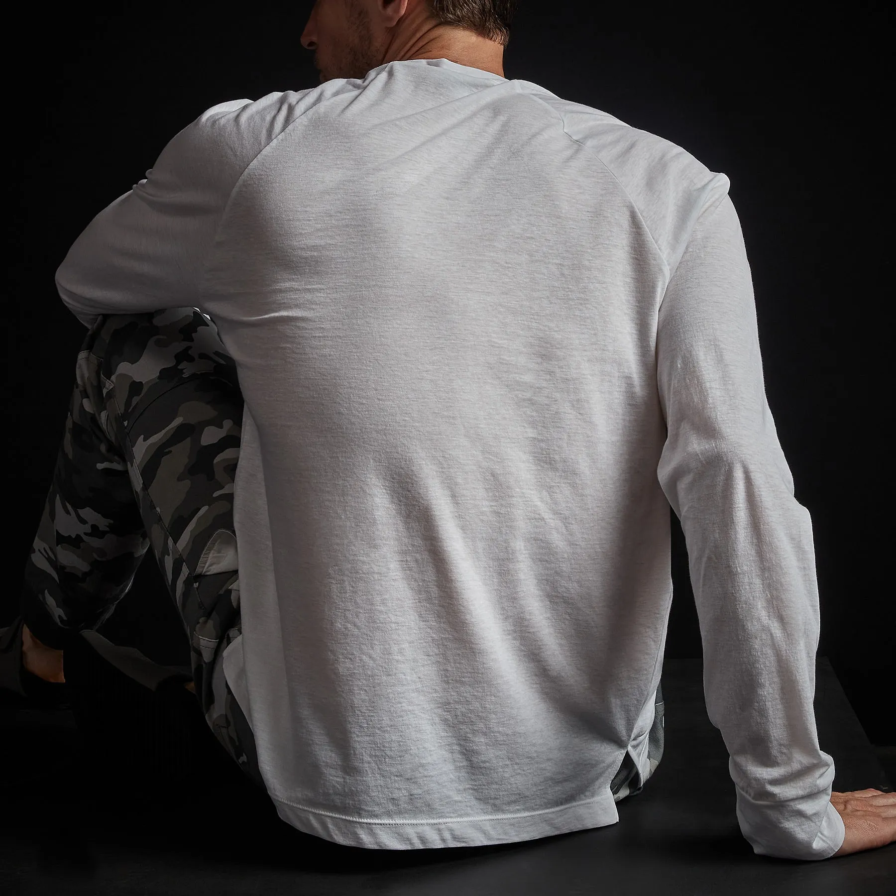 High Twist Recycled Jersey Raglan - White