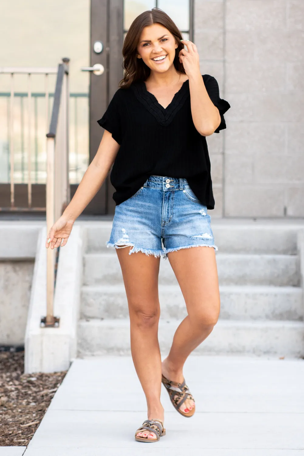 Hillary High Rise Mom Shorts Regular & Plus Sizes