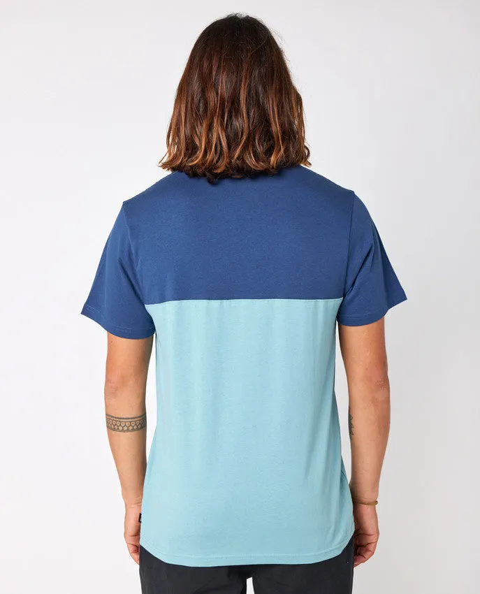 INDA POCKET TEE - DUSTY BLUE