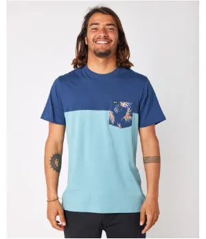 INDA POCKET TEE - DUSTY BLUE