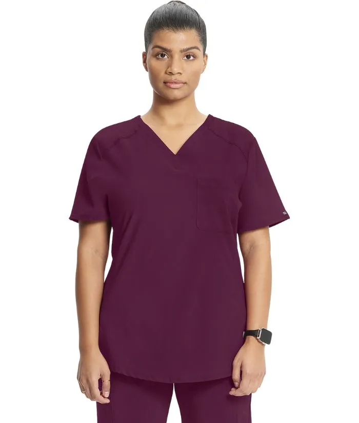 Infinity Women's V-Neck Raglan Solid Scrub Top