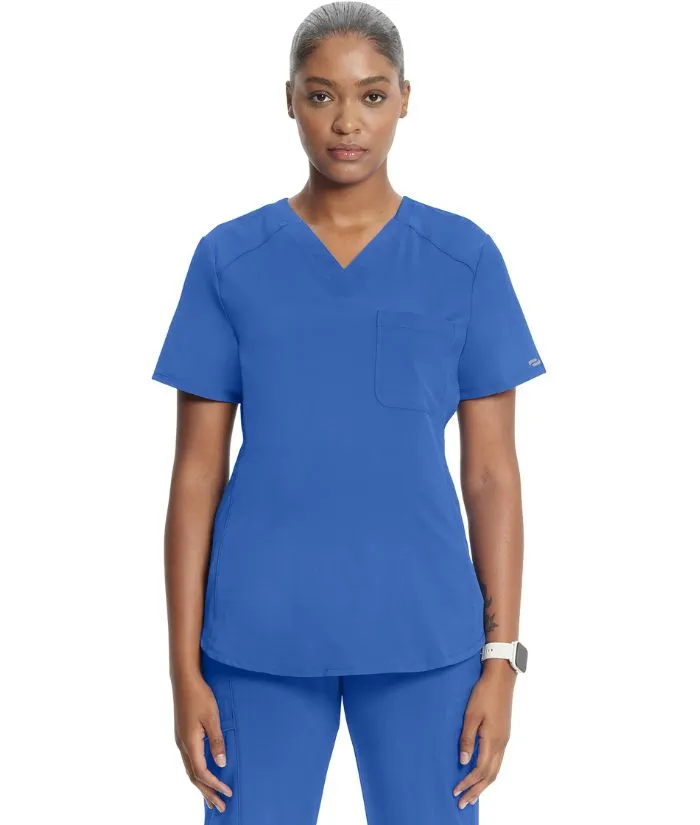 Infinity Women's V-Neck Raglan Solid Scrub Top