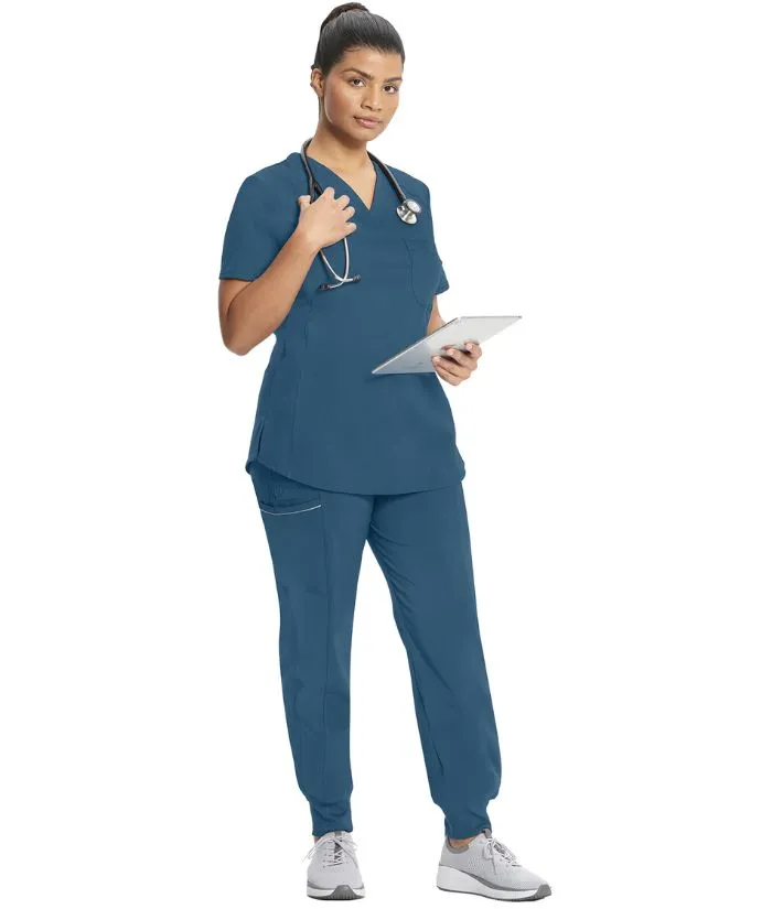 Infinity Women's V-Neck Raglan Solid Scrub Top