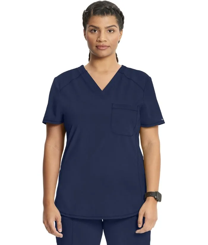Infinity Women's V-Neck Raglan Solid Scrub Top