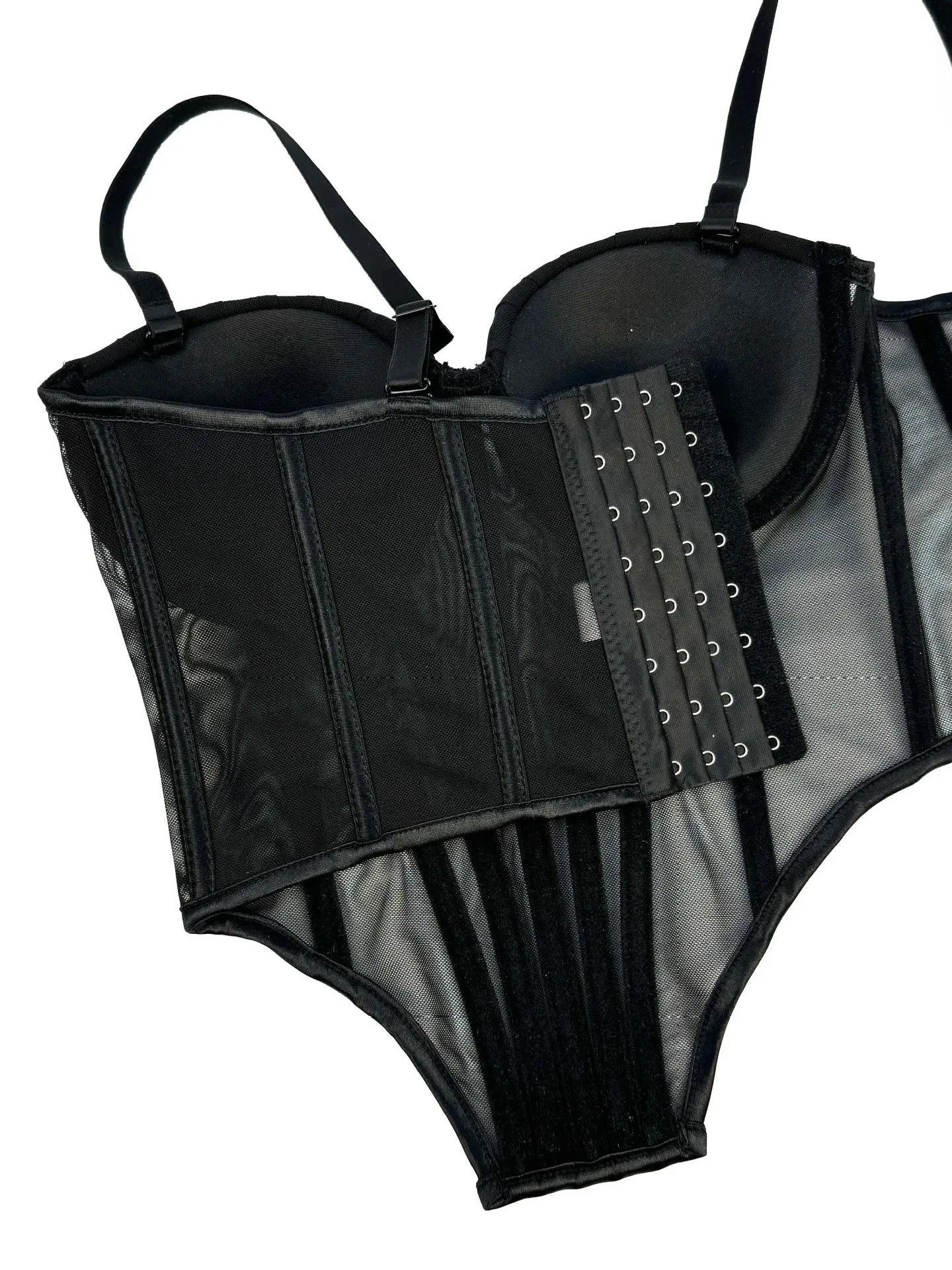IRENE TINNIE Women's Mesh Transparent Corset - Sexy Fashion Tops 2025