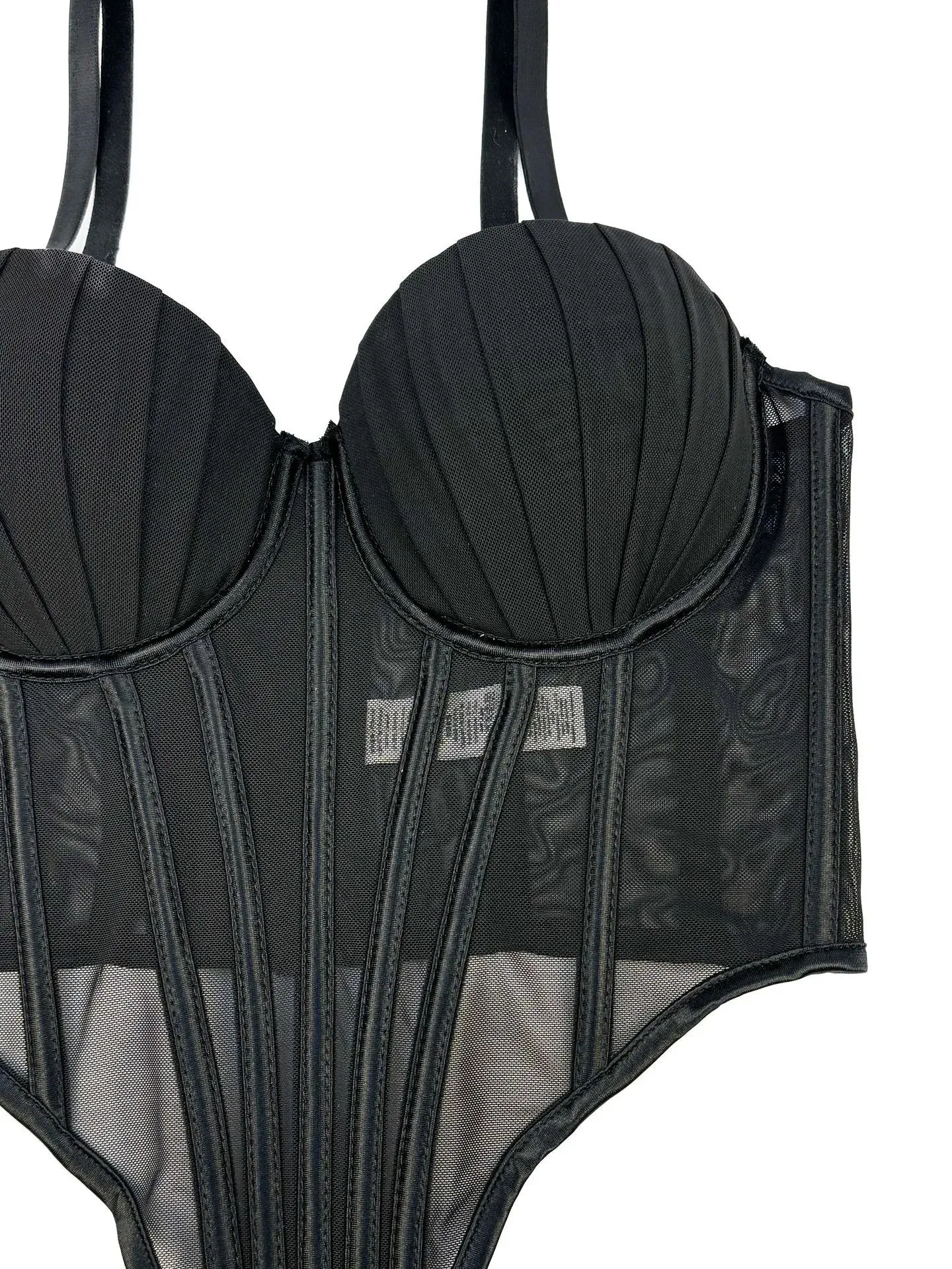 IRENE TINNIE Women's Mesh Transparent Corset - Sexy Fashion Tops 2025