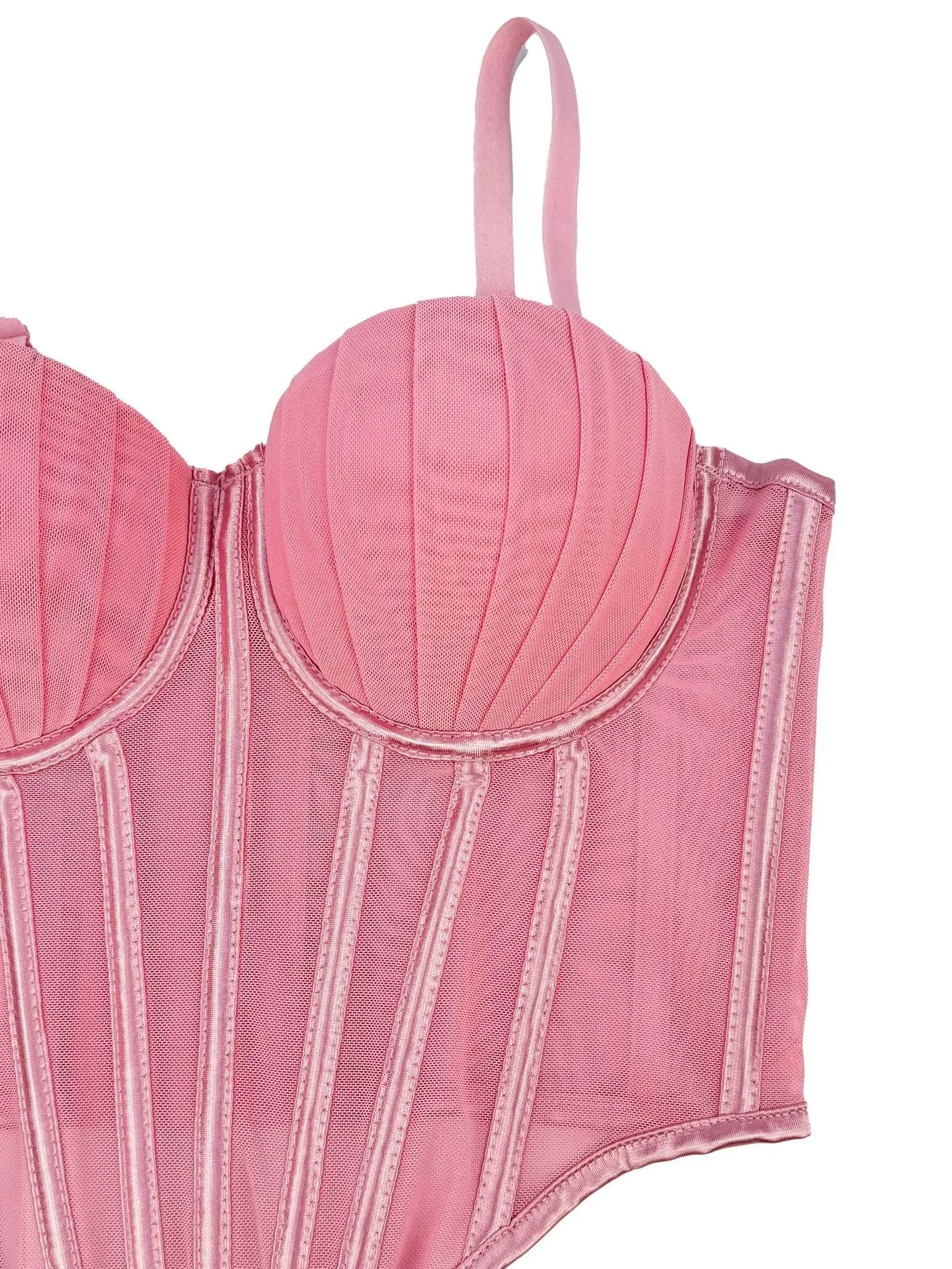 IRENE TINNIE Women's Mesh Transparent Corset - Sexy Fashion Tops 2025