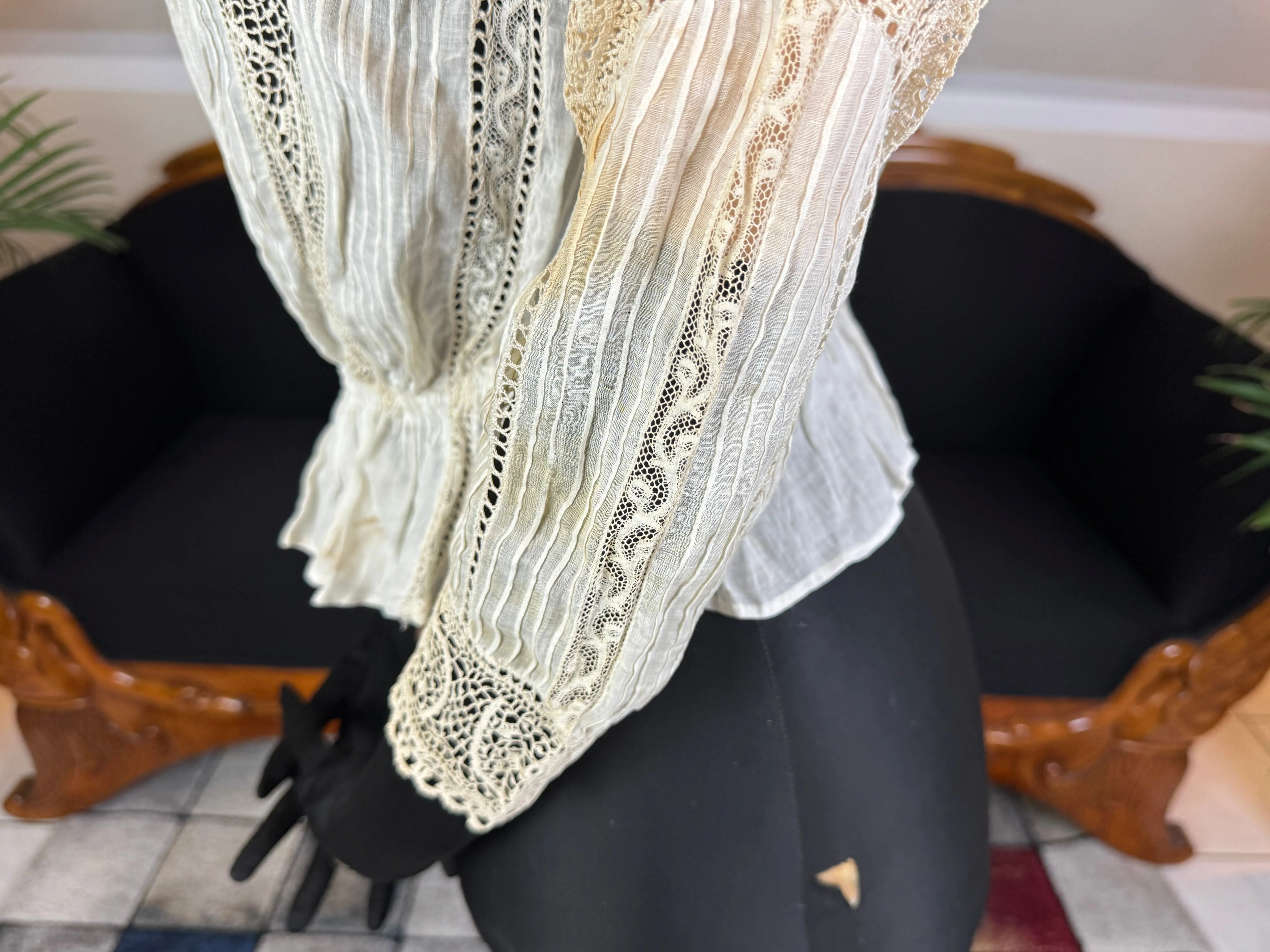 Irish Lace and Whitework Blouse, ca. 1909