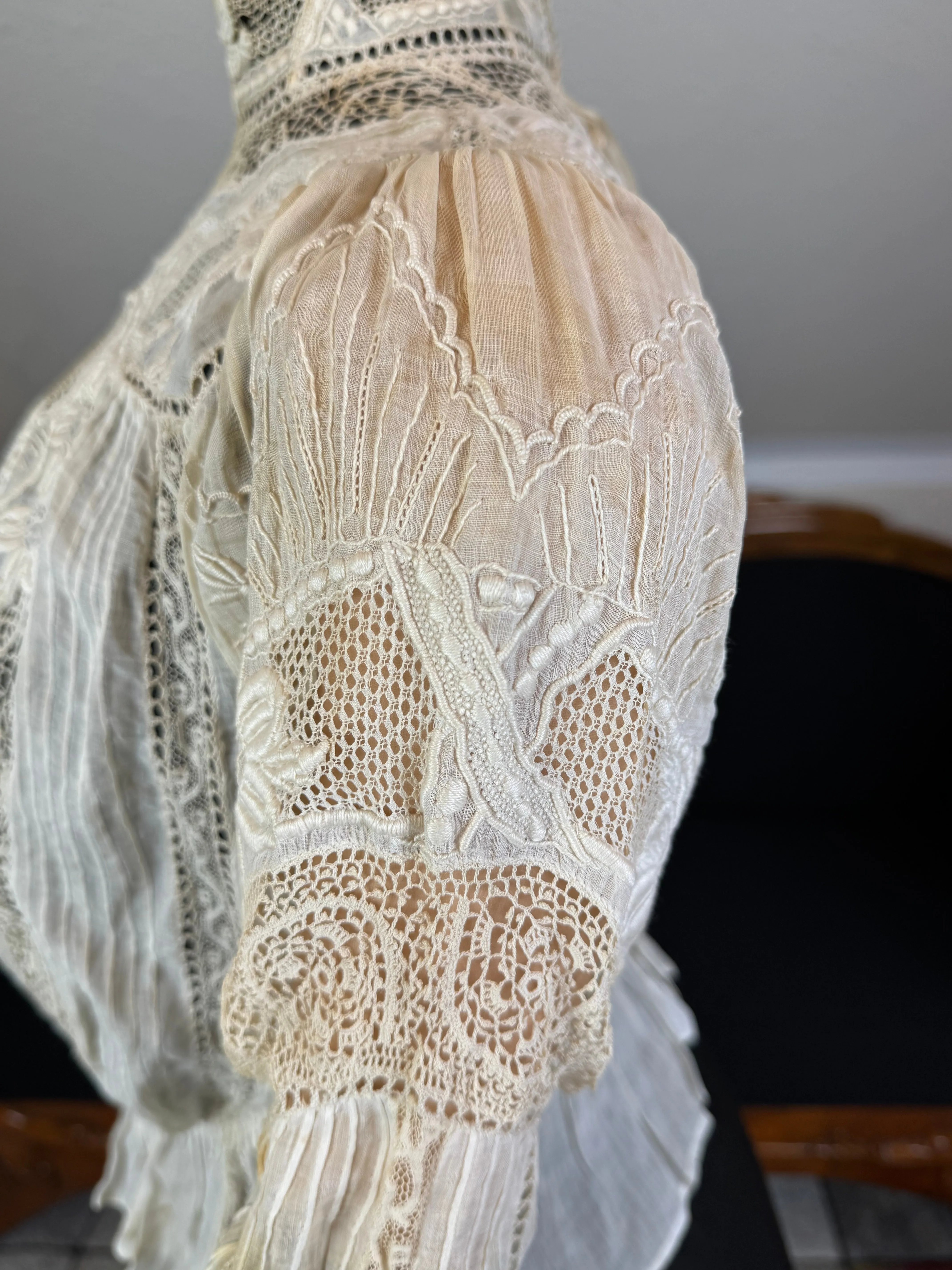 Irish Lace and Whitework Blouse, ca. 1909