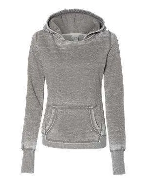 J America Women's Zen Fleece Pocket Hoodie Sweatshirt - 8912