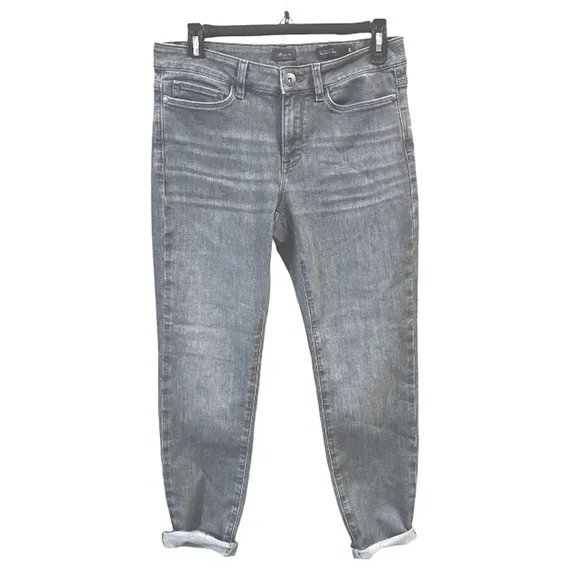 J. Jill The Boyfriend Jeans Galaxy Wash Grey size 8 P