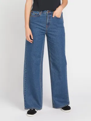 Jean Stoned Boyfriend High Rise - INDIGO RIDGE WASH