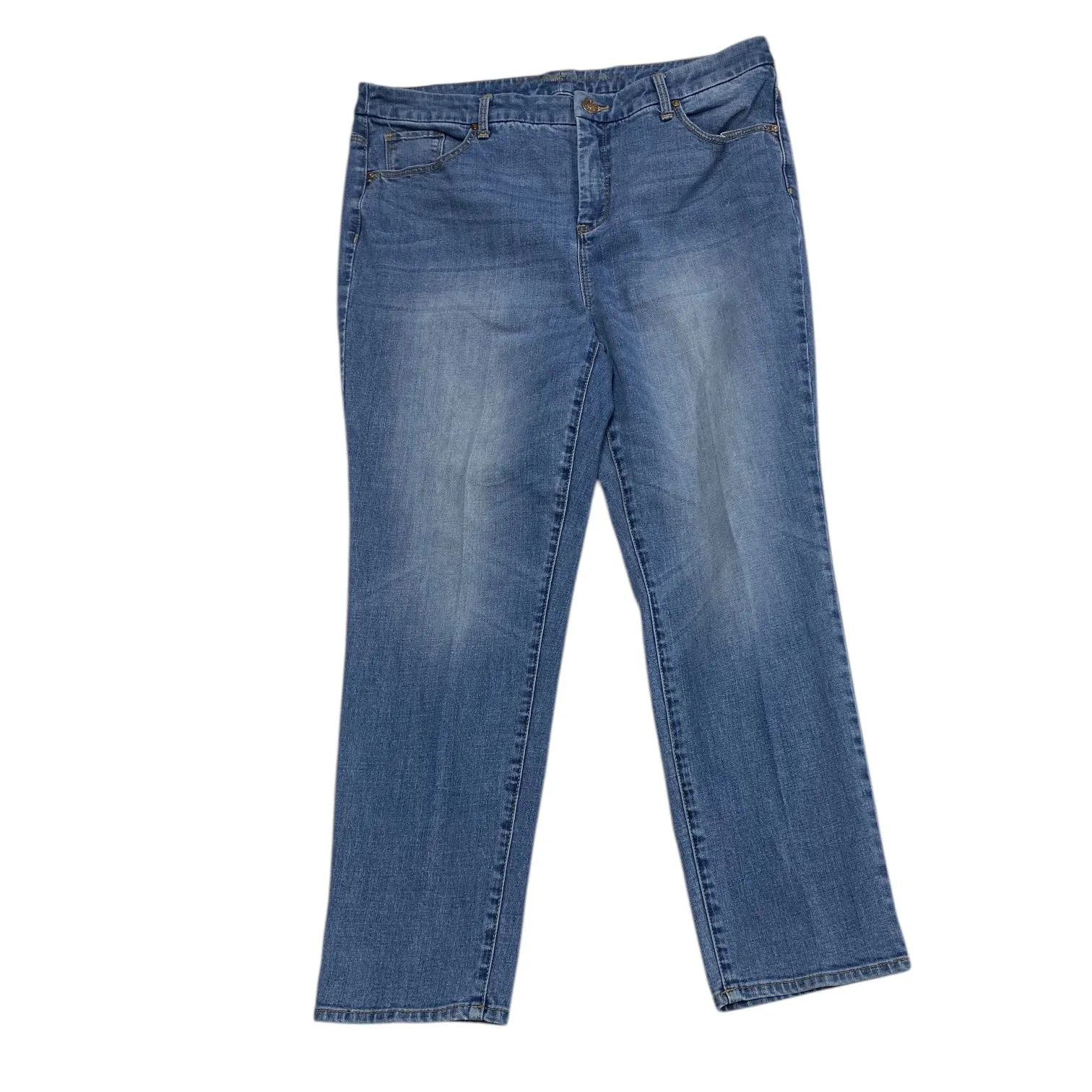 Jeans Boyfriend By Chicos In Blue, Size: 14