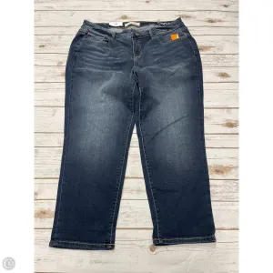Jeans Boyfriend By Slinky Brand In Blue Denim, Size: 16