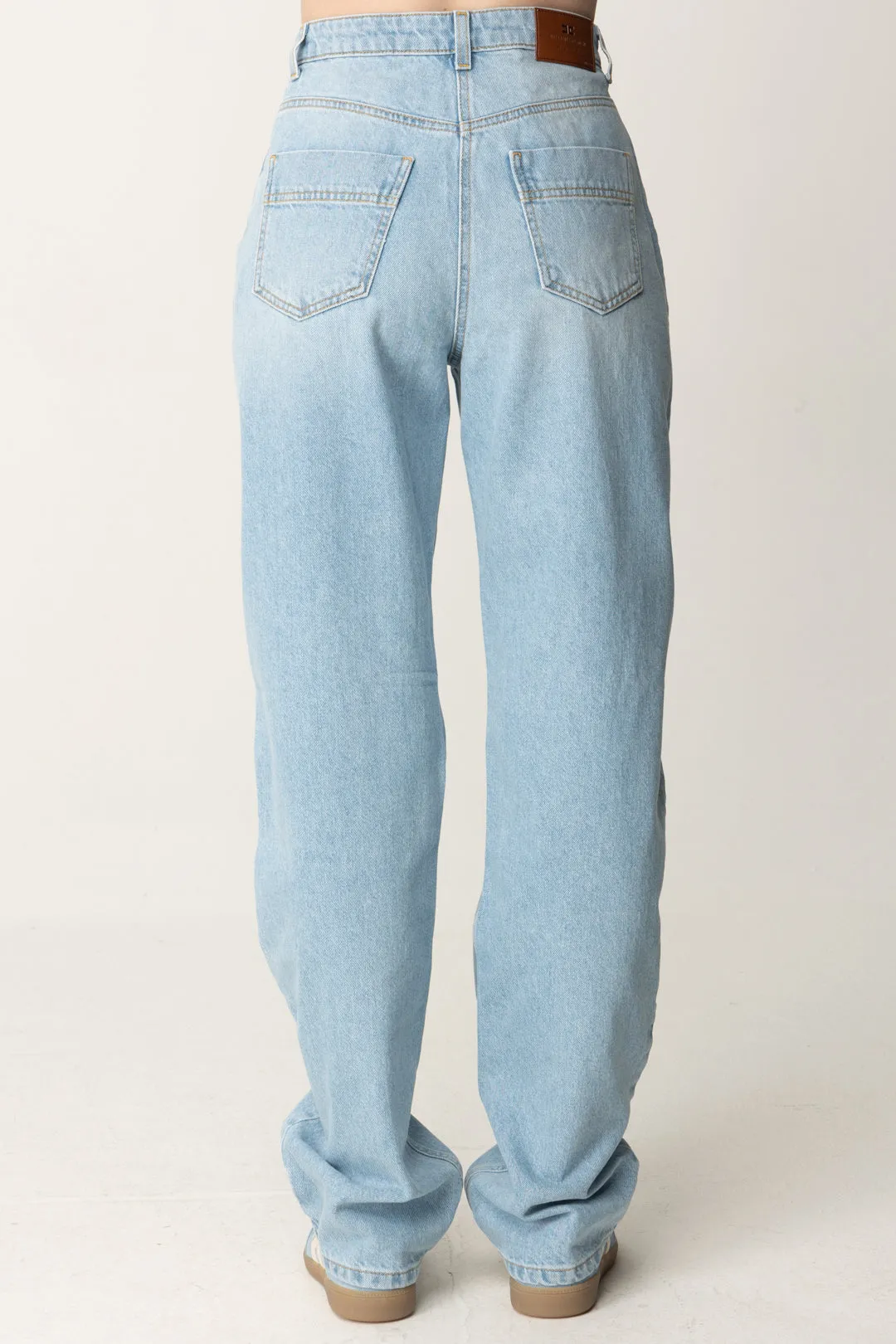 Jeans Boyfriend con Charm Lucchetto