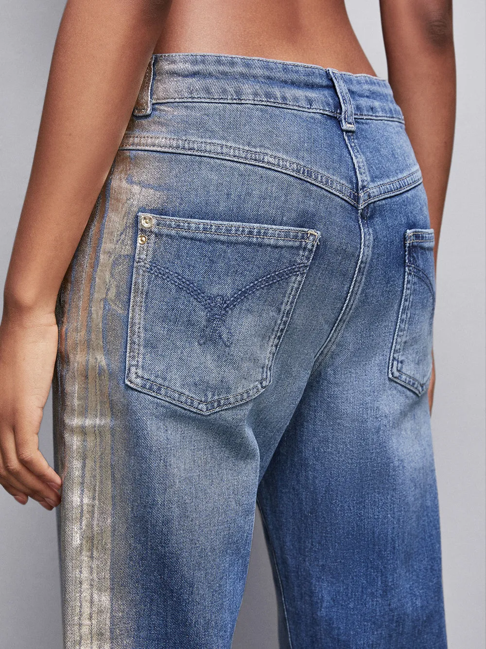 Jeans Boyfriend Patrizia Pepe da Donna - Denim