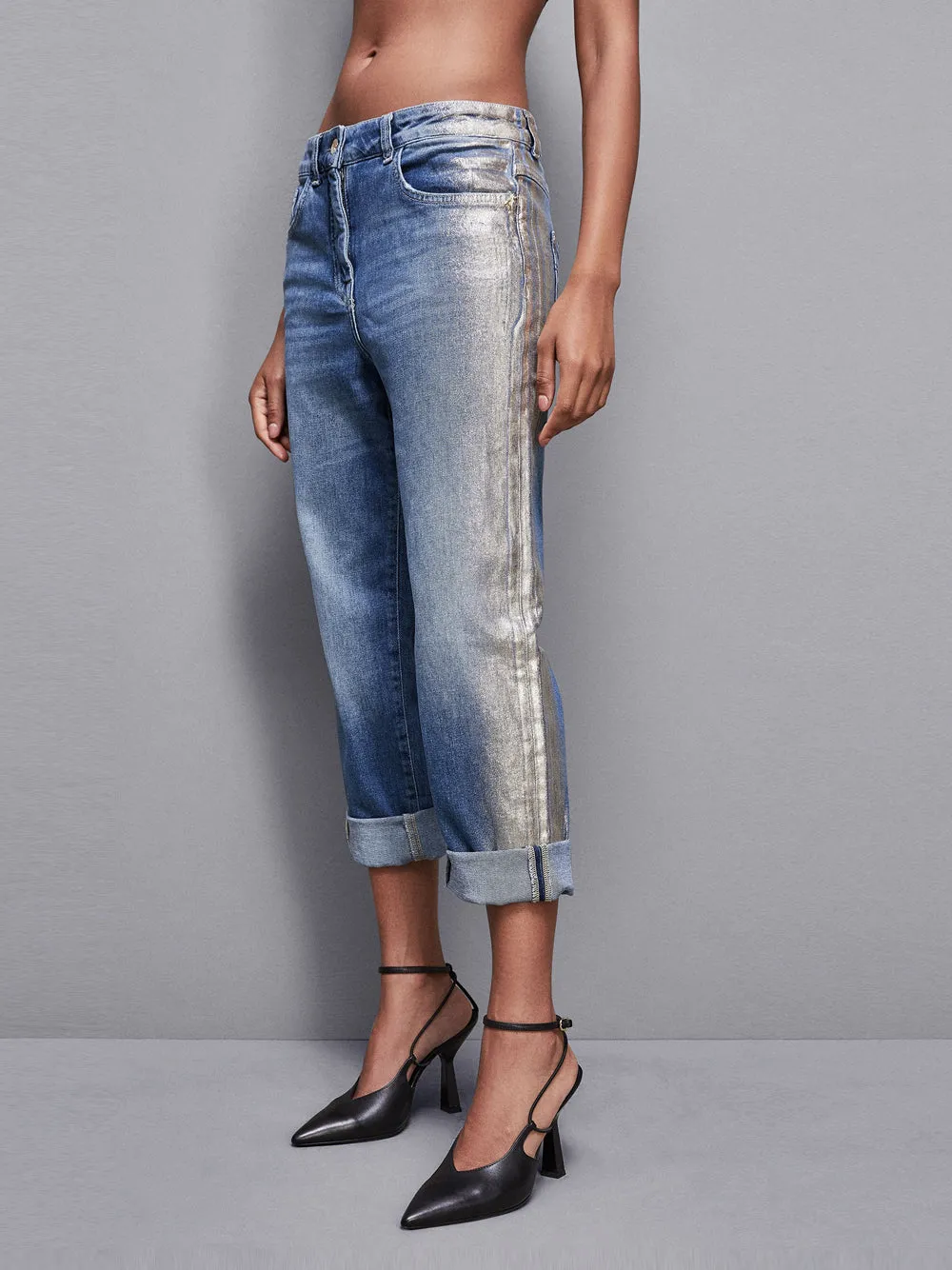 Jeans Boyfriend Patrizia Pepe da Donna - Denim