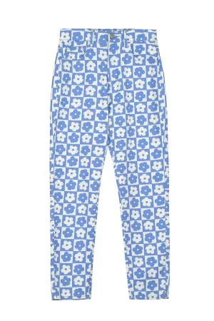 Jeans mom estampado flores