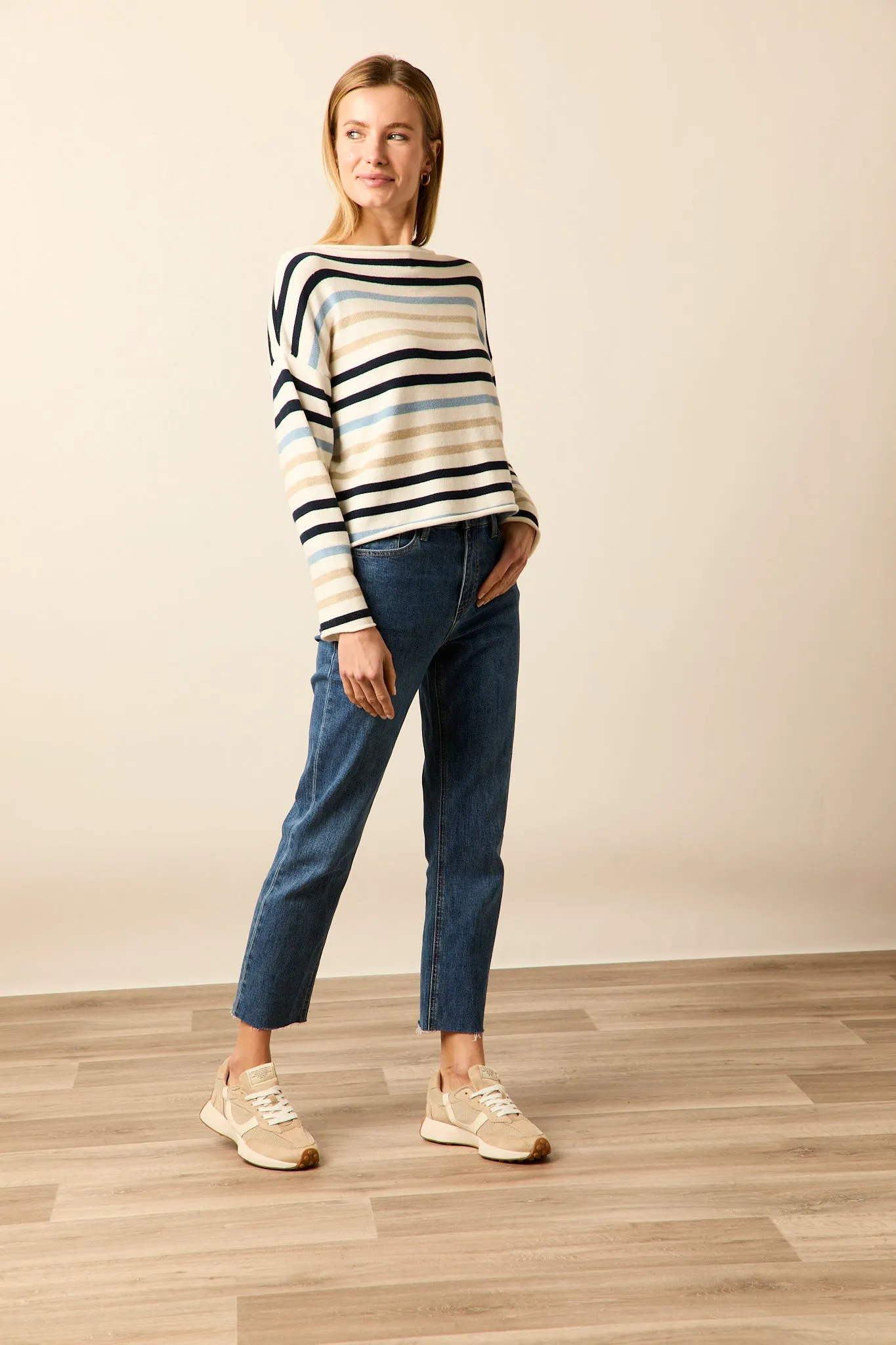 Jeans mom fit azul