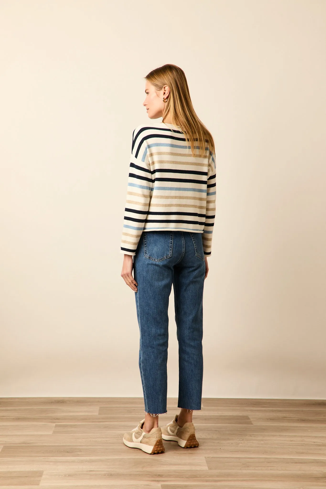 Jeans mom fit azul