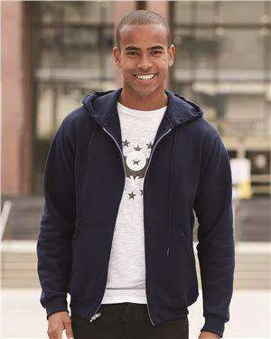 Jerzees Men's Super Sweats Full-Zip Hoodie Sweatshirt - 4999MR