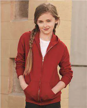 Jerzees Youth Full-Zip Hoodie Sweatshirt - 993BR