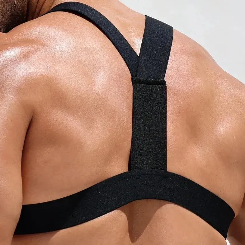JOCKMAIL Men's Mesh Harness Crop Tops
