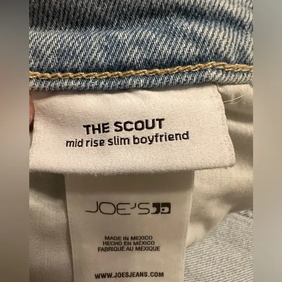 Joes Jeans The Scout Midrise Slim Boyfriend - NWT - Size 33