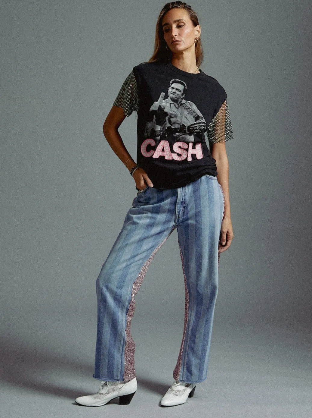 Johnny Cash Crystal Tee