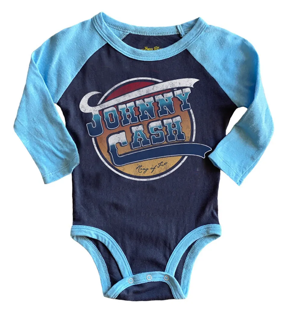 JOHNNY CASH RECYCLED RAGLAN ONESIE