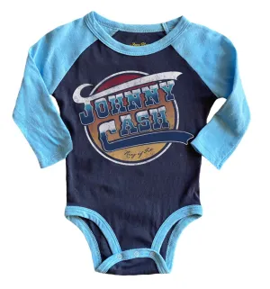 JOHNNY CASH RECYCLED RAGLAN ONESIE