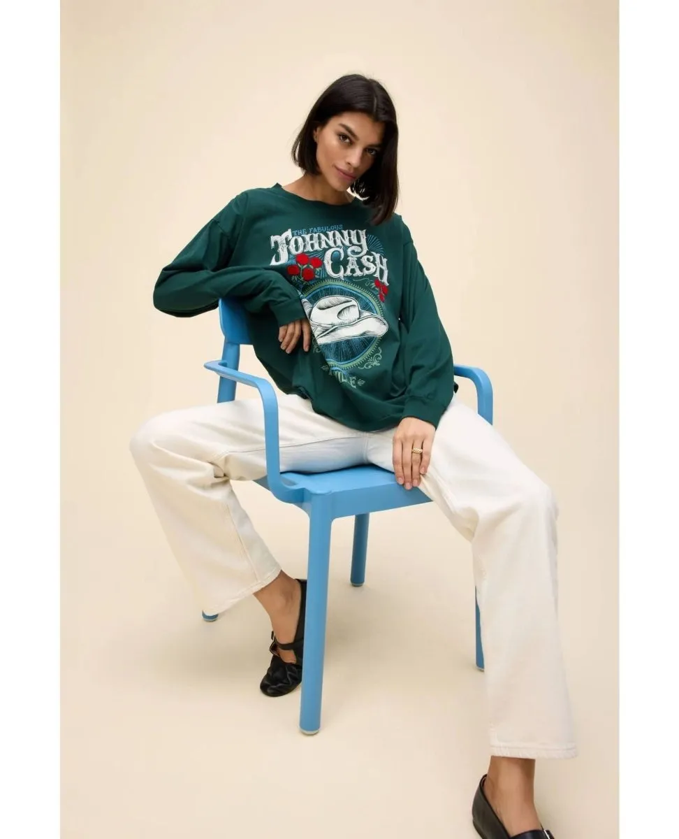 Johnny Cash The Fabulous Long Sleeve Tee Pine