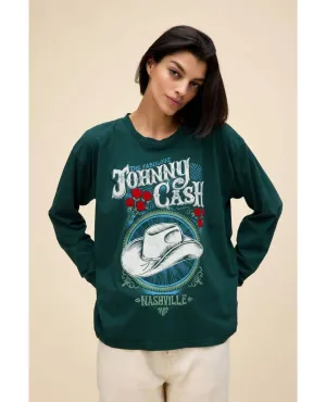 Johnny Cash The Fabulous Long Sleeve Tee Pine