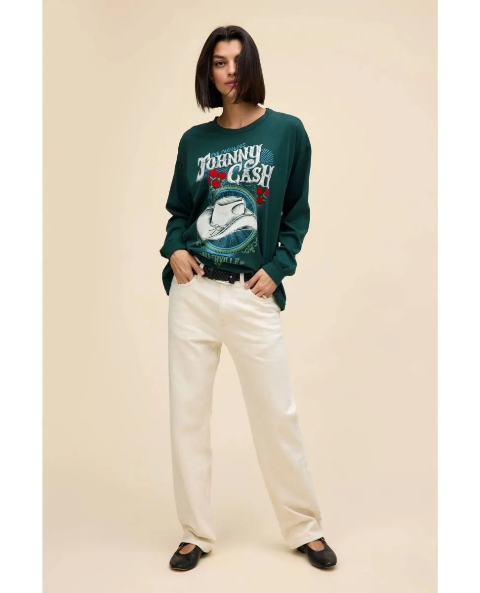 Johnny Cash The Fabulous Long Sleeve Tee Pine