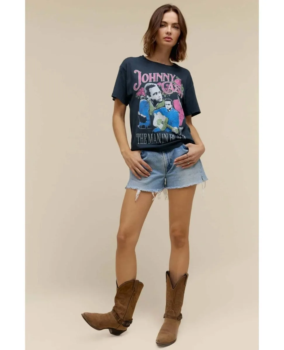 Johnny Cash Vintage Black Tee